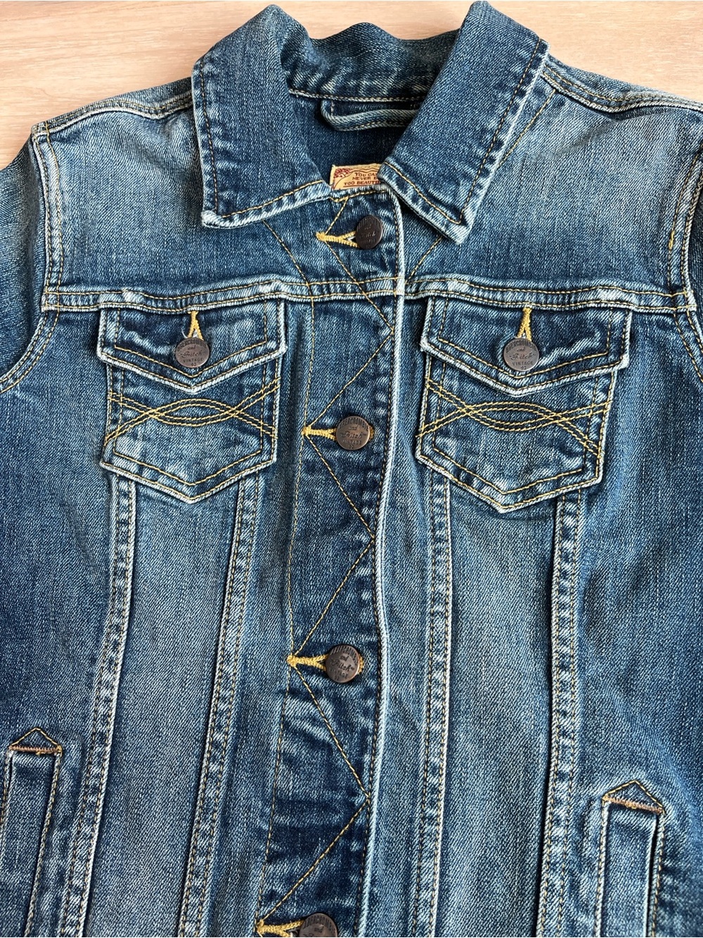 Y2K Abercrombie Classic Denim Trucker Jacket Size M - Picture 3 of 9